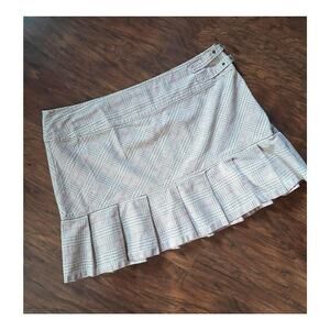 Vintage Mossissue Mossimo Pleated Mini Skirt with Buckles 90s Y2K